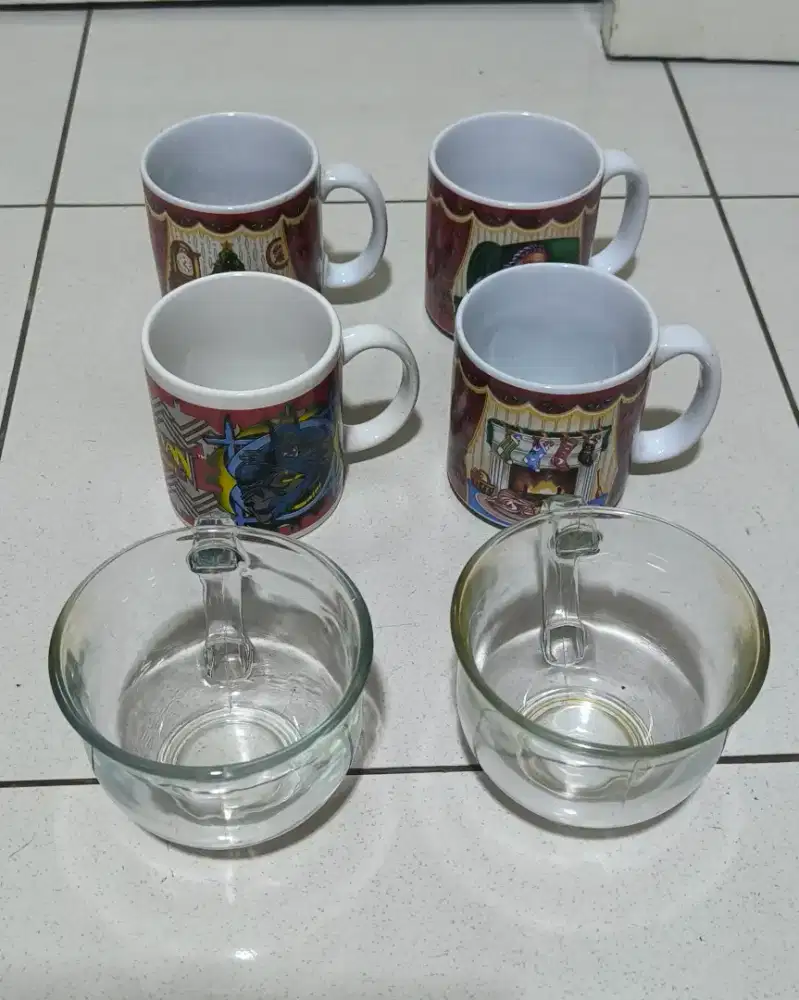 Jual Murah Mug Natal dan Gelas Beling Besar