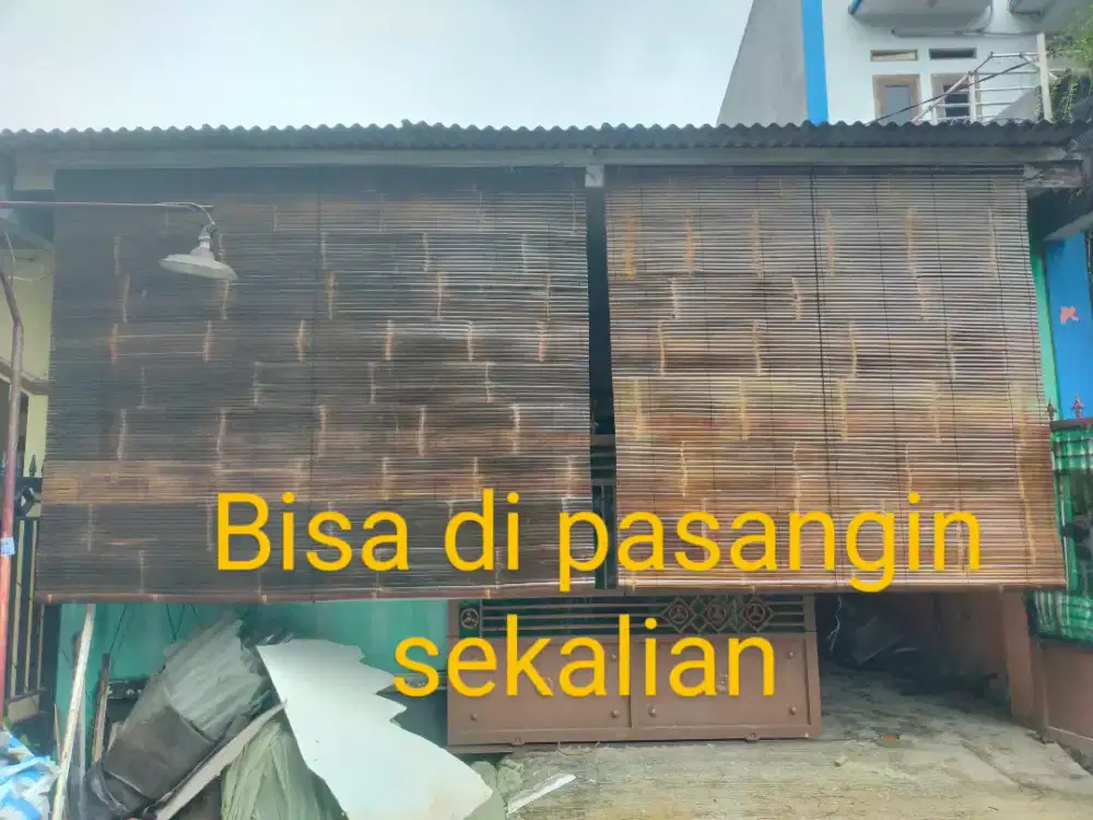 Krey tirai bambu hitam