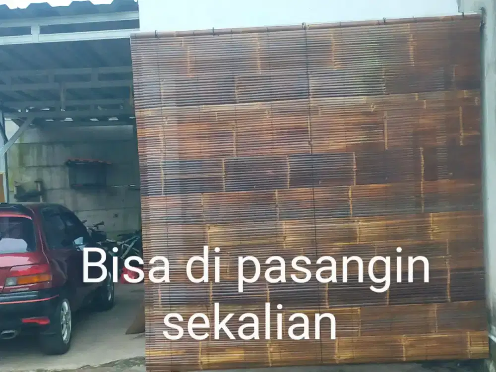 Krey tirai bambu hitam