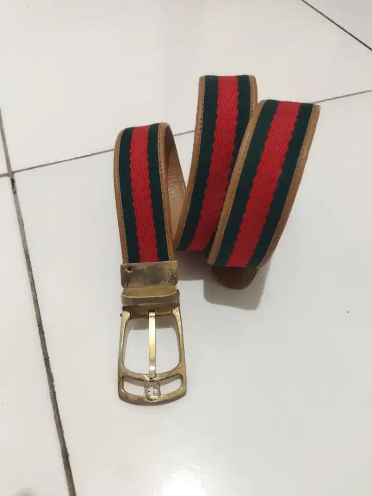Belt branded original vintage second