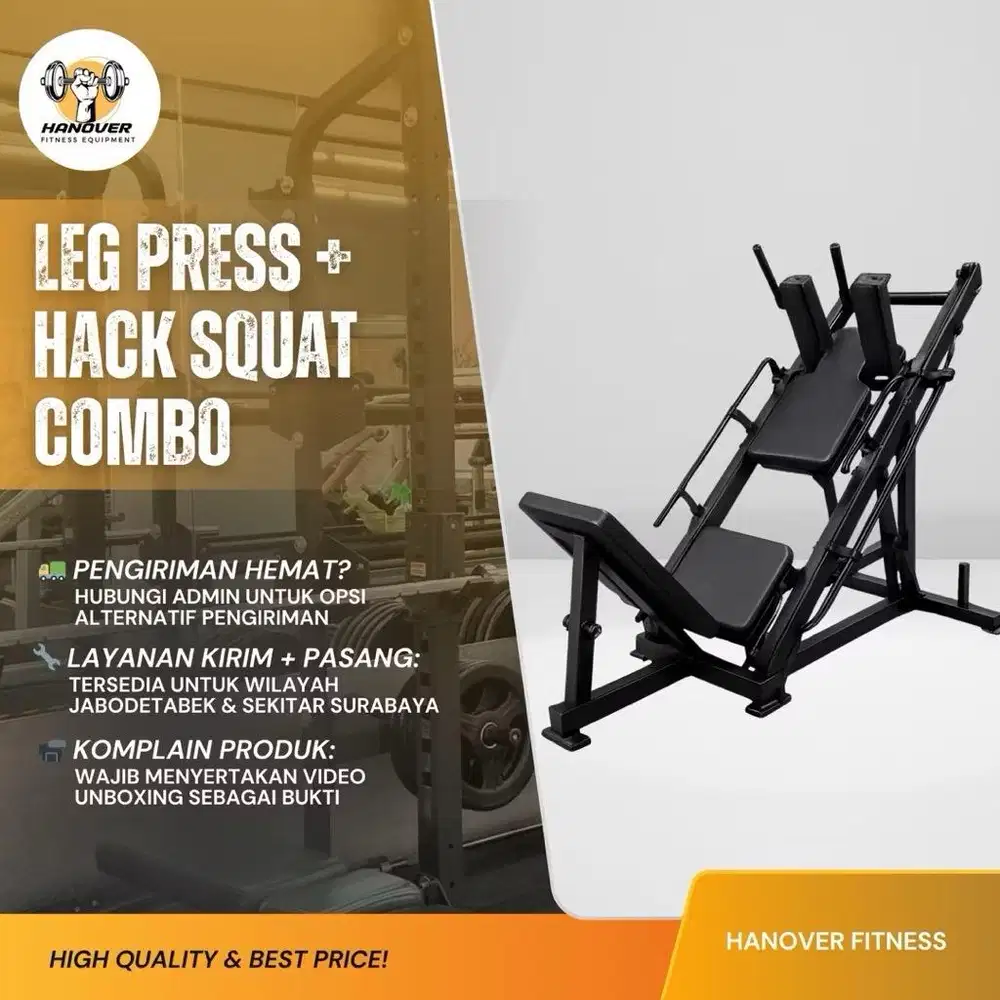 leg press hack squat komersil import legpress 2 fungsi