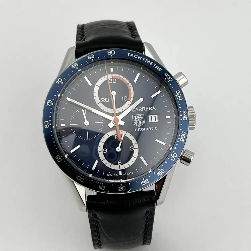 TAG Heuer Carrera Chronograph Calibre 16 Blue Dial, CV2015