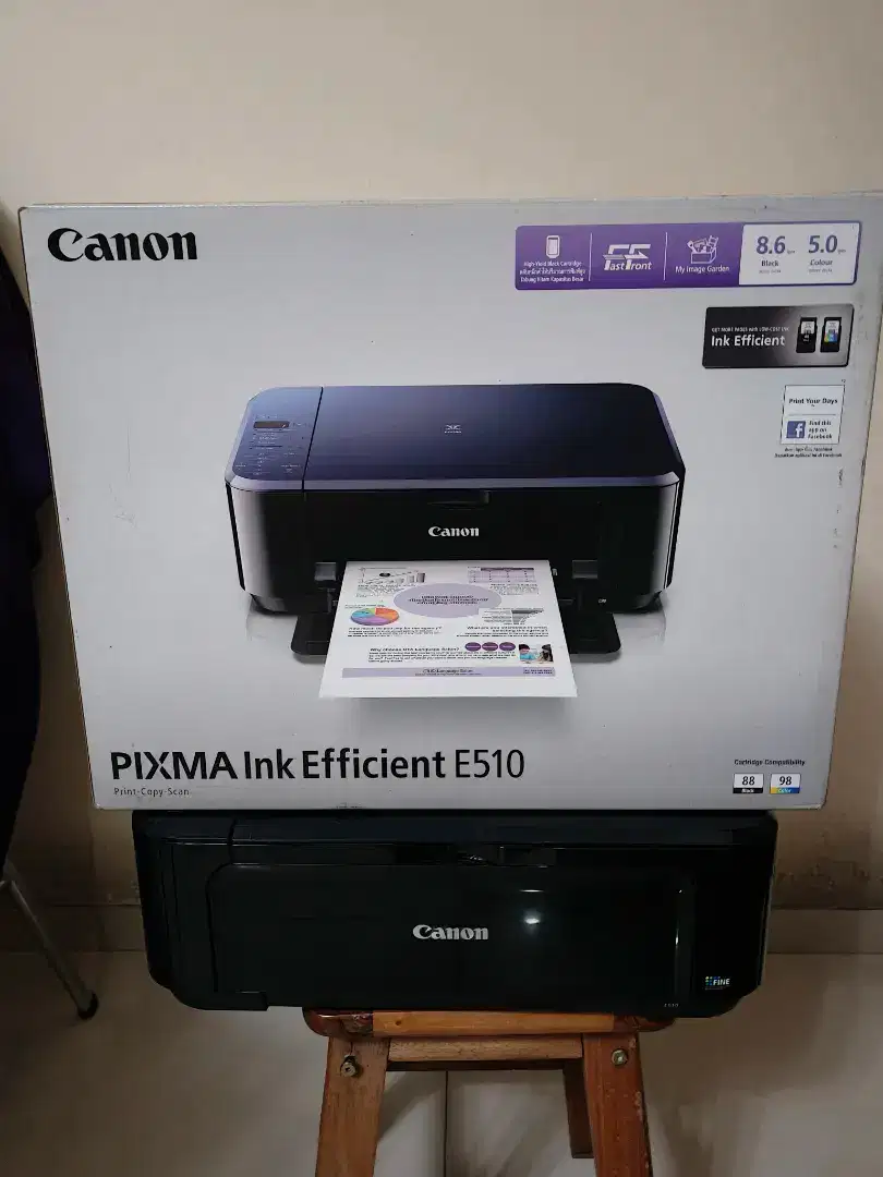 Printer Canon E510 Ink Efficient print scan copy