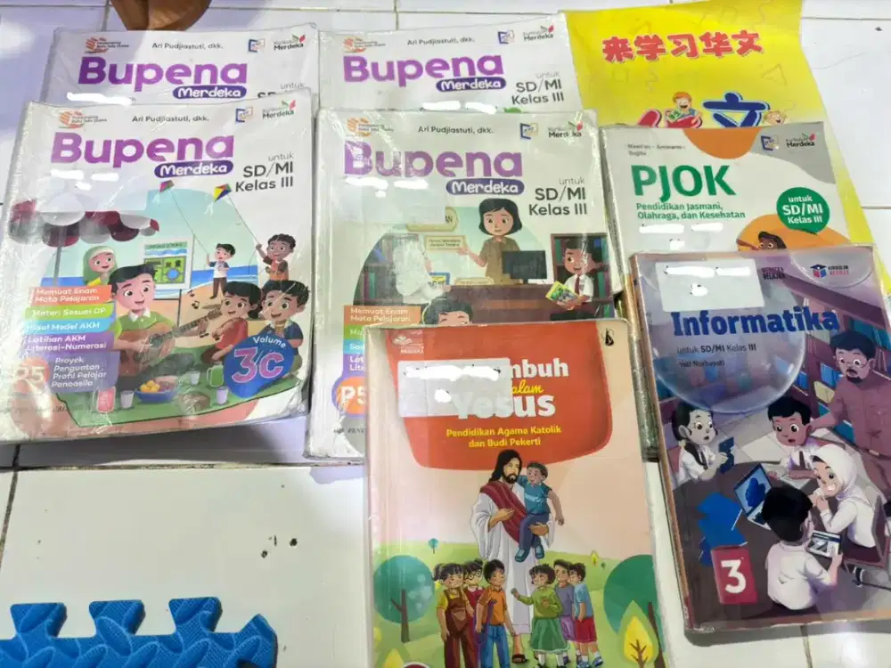 1 Paket Buku anak SD kelas 3 kurikulum merdeka second.