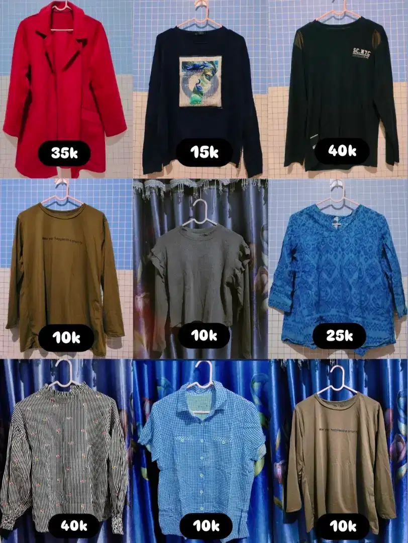 Dijual Baju Preloved pakaian sendiri