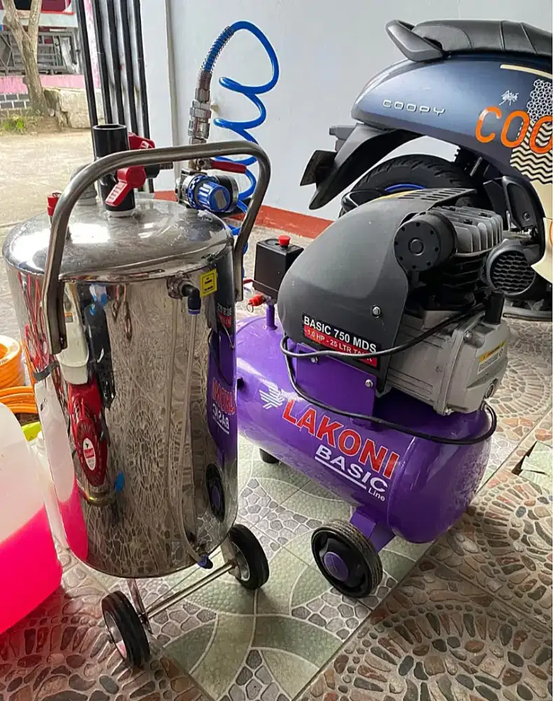 TABUNG SALJU & KOMPRESOR ANGIN 1HP SIAP PAKAI, BARU