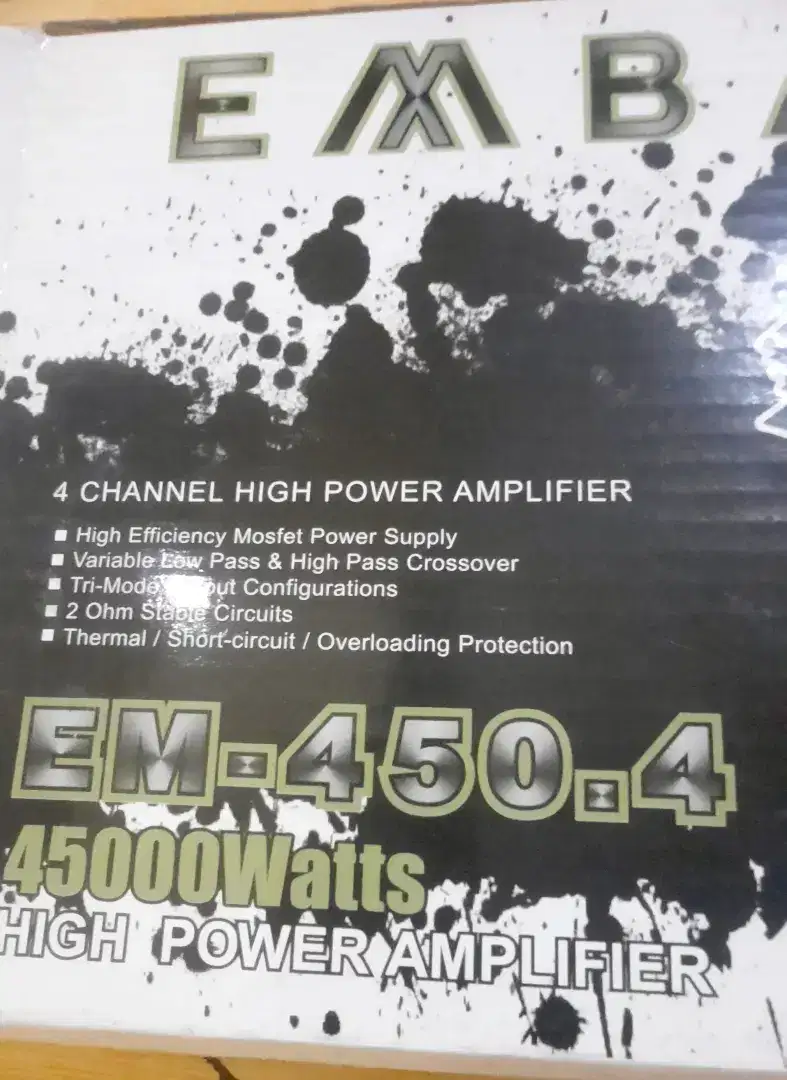 Power Amplifier mobil EM-450.4  4 ch.Embassy  V12