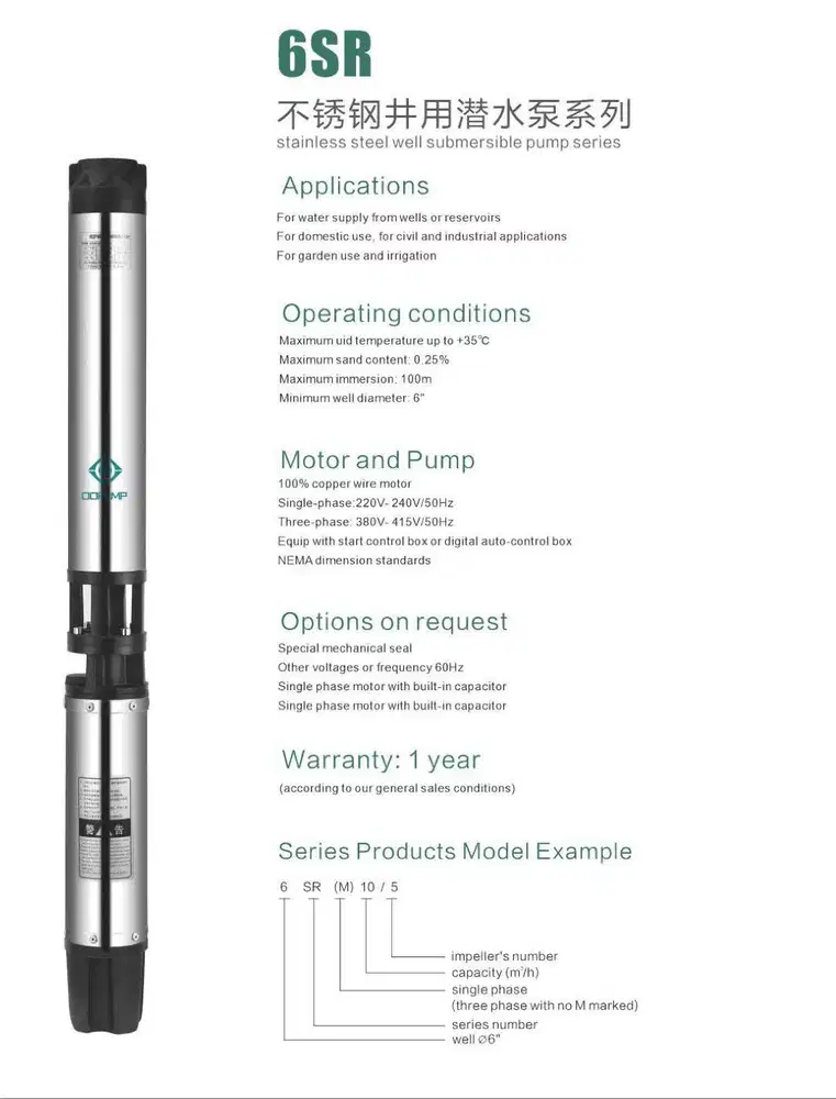 Pompa Satelit/Pompa Celup/Pompa Submersible