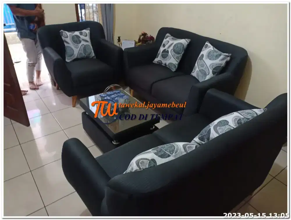 Sofa Sudut L Minimalis Modern - Mhn Baca Penjelasannya