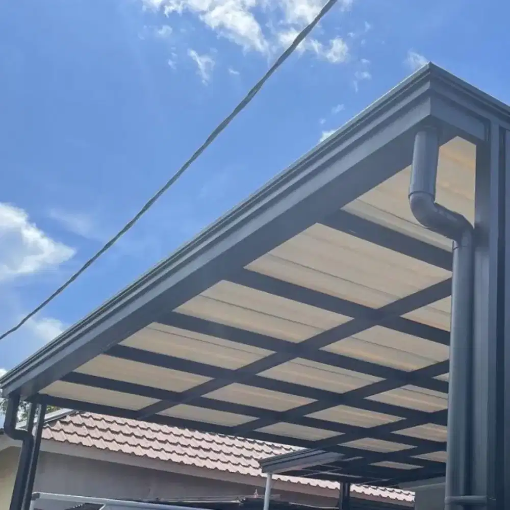 Kanopi tralis pintu gerbang pagar minimalis Anti karat