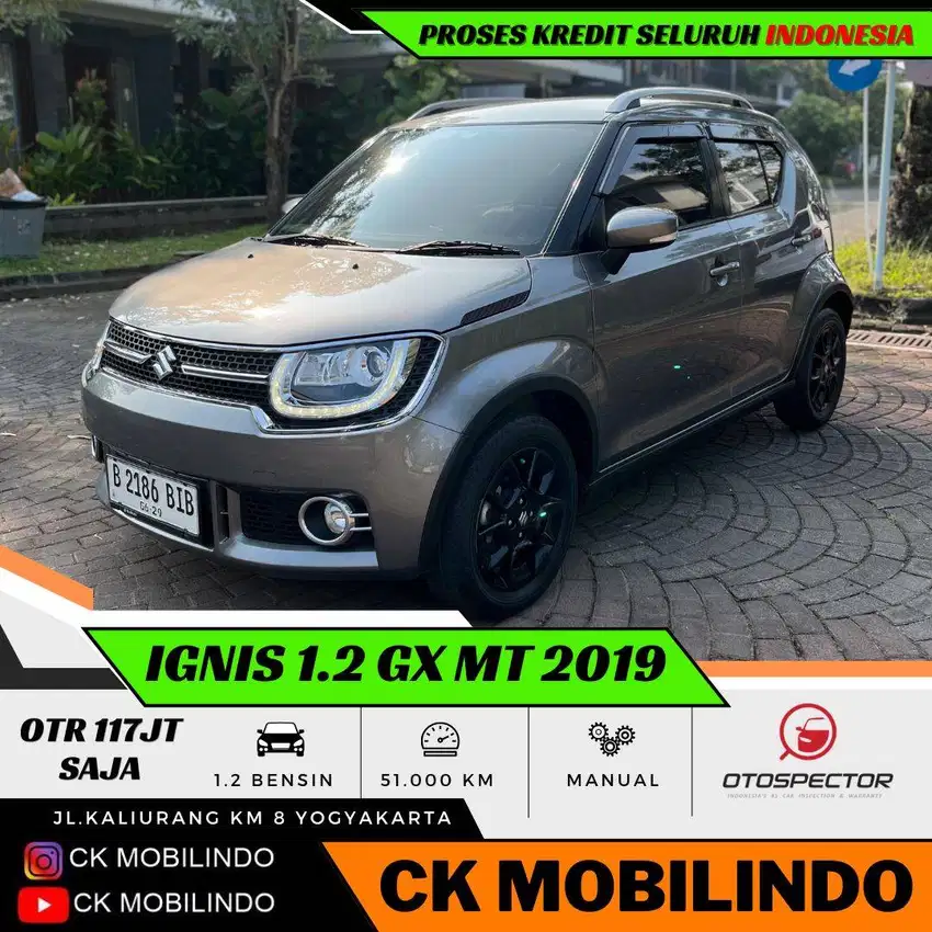 (Dp5jt) Suzuki Ignis GX Manual 2019 ORISINIL Pajak Baru Kredit Murah