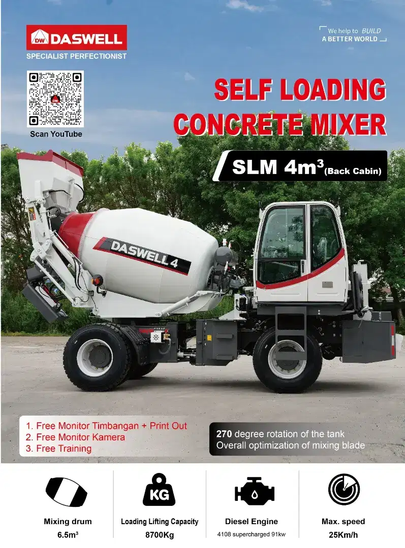 Daswell Self Loading Concrete Mixer