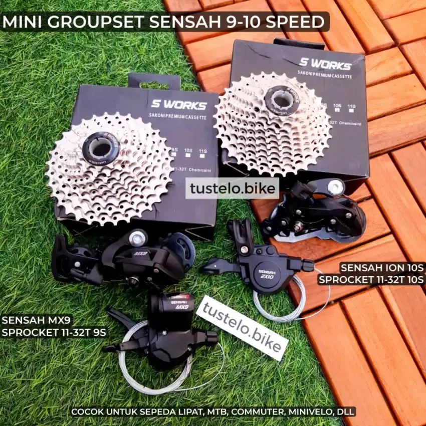 Mini Groupset Sensah 9 10 Speed Shifter RD Sprocket
