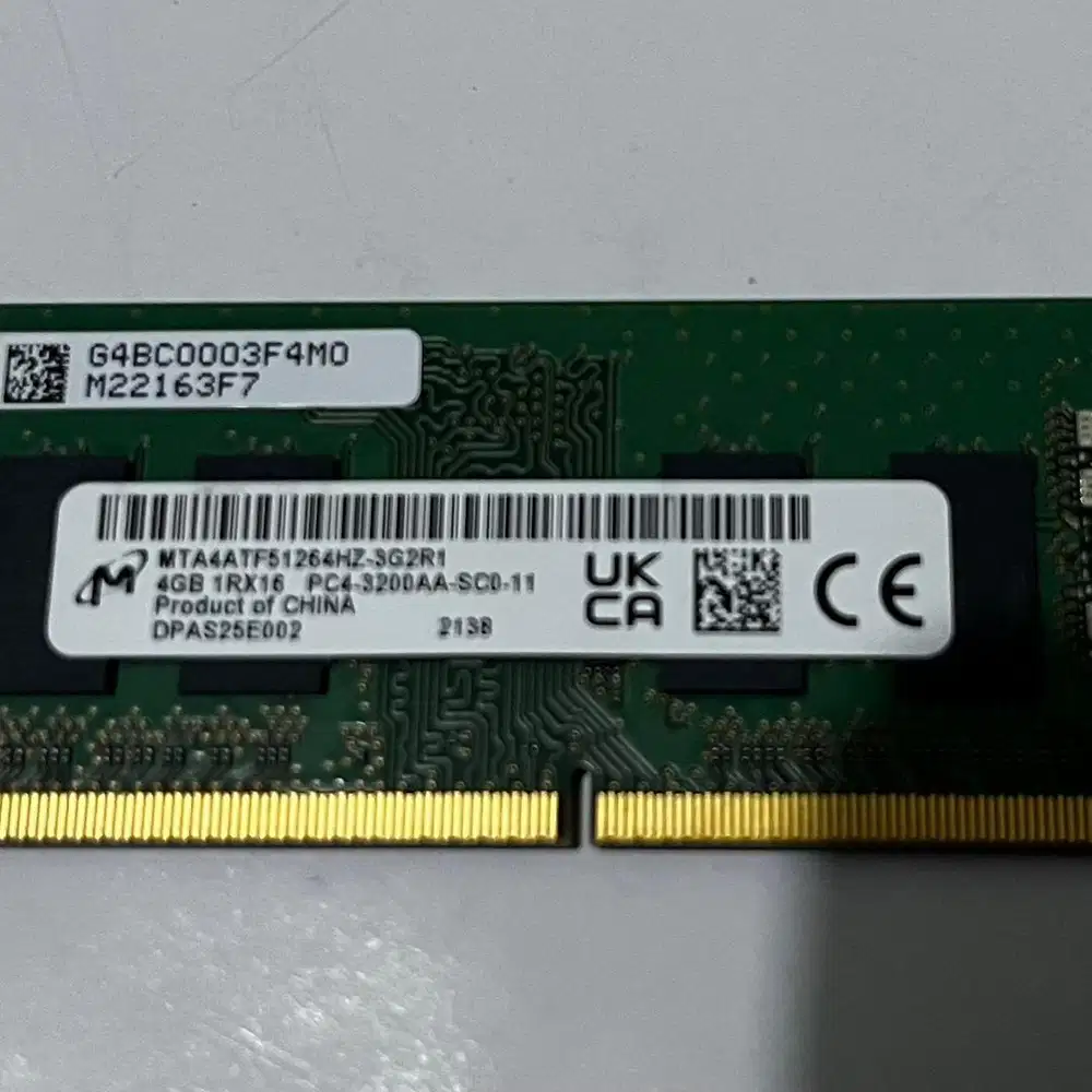 Memori Laptop RAM DDR4 PC3200 4Gb eks laptop builtup