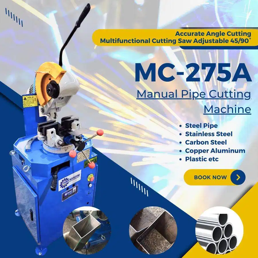 Mesin Potong Pipa Besi MC-275A - Pipe Cutting Machine Circular Saw