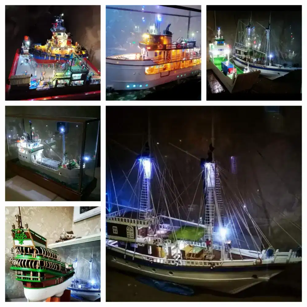 Miniatur kapal berbagai macam model jenis dan desain
