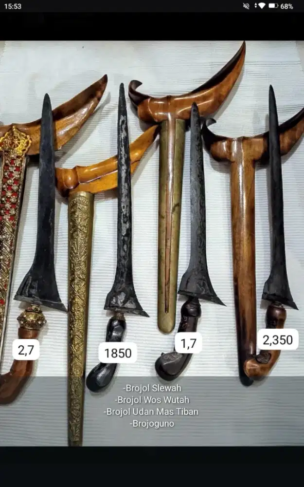 Keris Sepuh Pusaka Tua Original Kuno Wingit Borongan