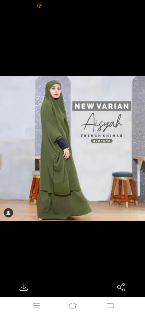 Dijual frenchkhimar bekas seperti baru