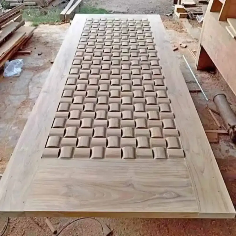 Pintu jati perhutani