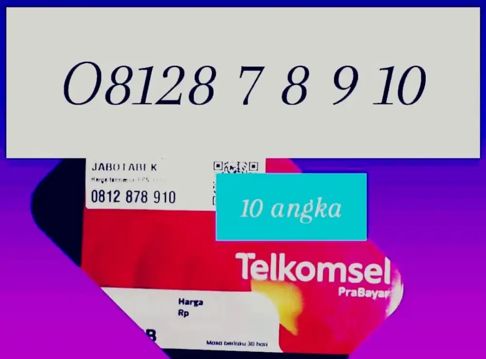Nomor Cantik SUPER SIMPATI 10 ANGKA O812 56789O