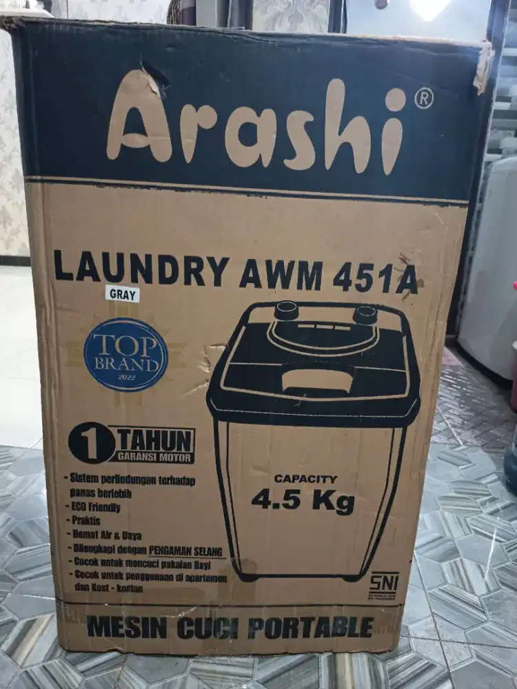 Jual cepat mesin cuci kap 4.5 kg