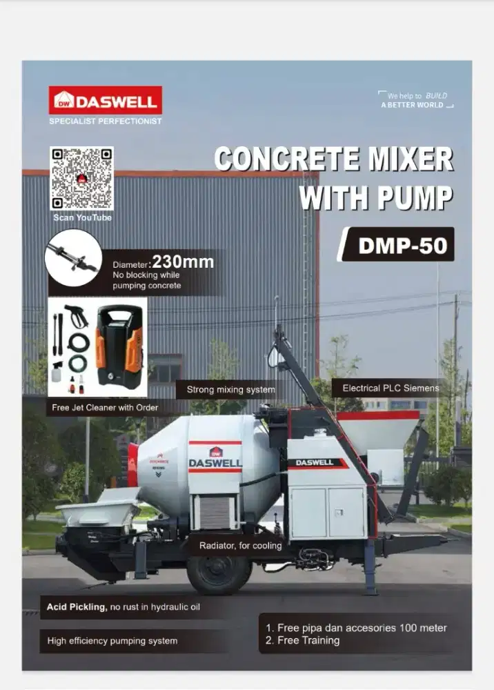 Daswell Concrete Mixer with Pump