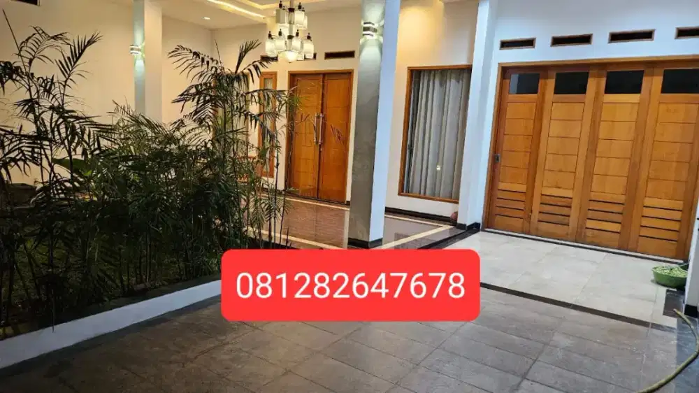 Jual tanah dan  Rumah luas nyaman strategis bebas banjir