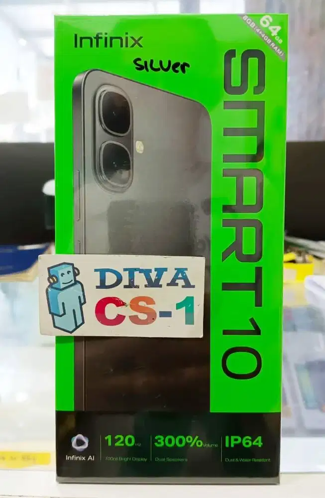 New Infinix Smart 10 Ram 4Gb 164Gb Batre 5000mAh IP64 Layar 120Hz