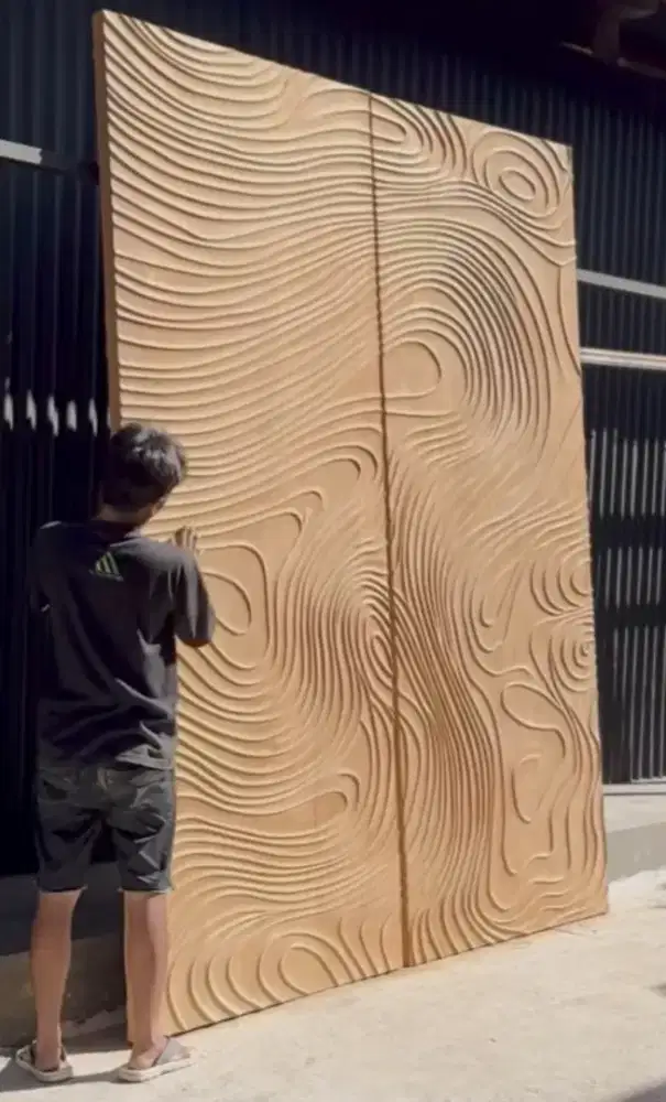 Pintu jati perhutani