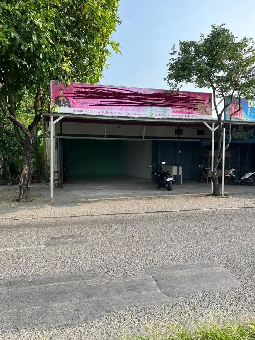 Disewakan Ruko Pinggir Jalan Raya Pasar Gawok