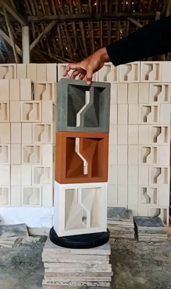 Rosterbeton minimalis macam motif