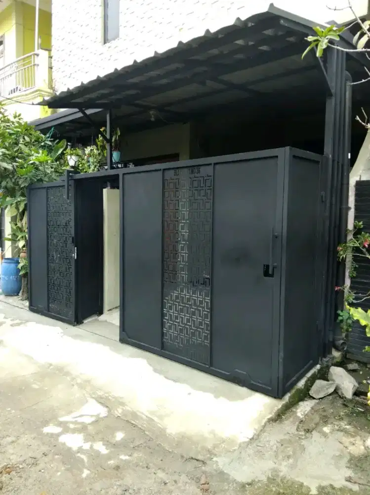 Pintu pagar plat cutting custom