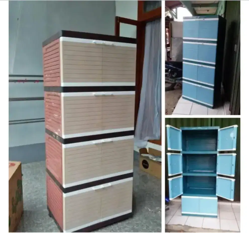 Lemari plastik club jumbo 4 susun