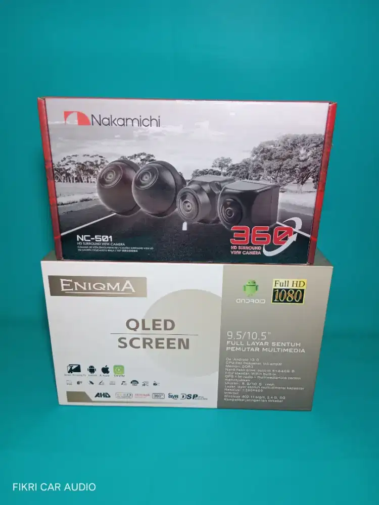 Ples Pasang Head Unit Android ENIQMA EG-1078 4/64 9 QLED & Camera 360