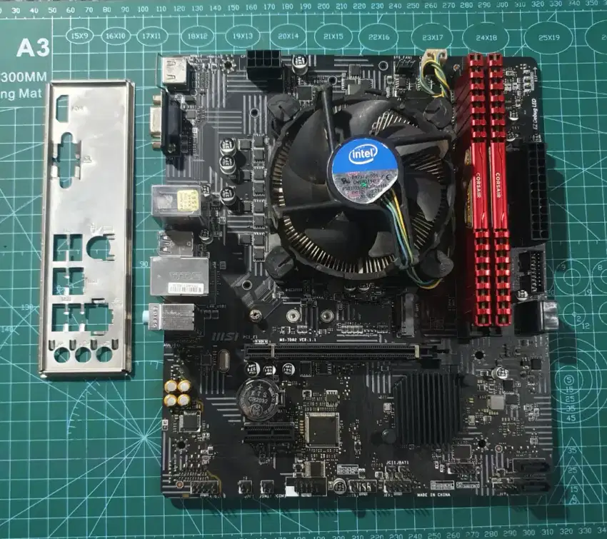 Paket siap rakit Core i3 10100f + MSI H410m + Ram Corsair 8gb ddr4