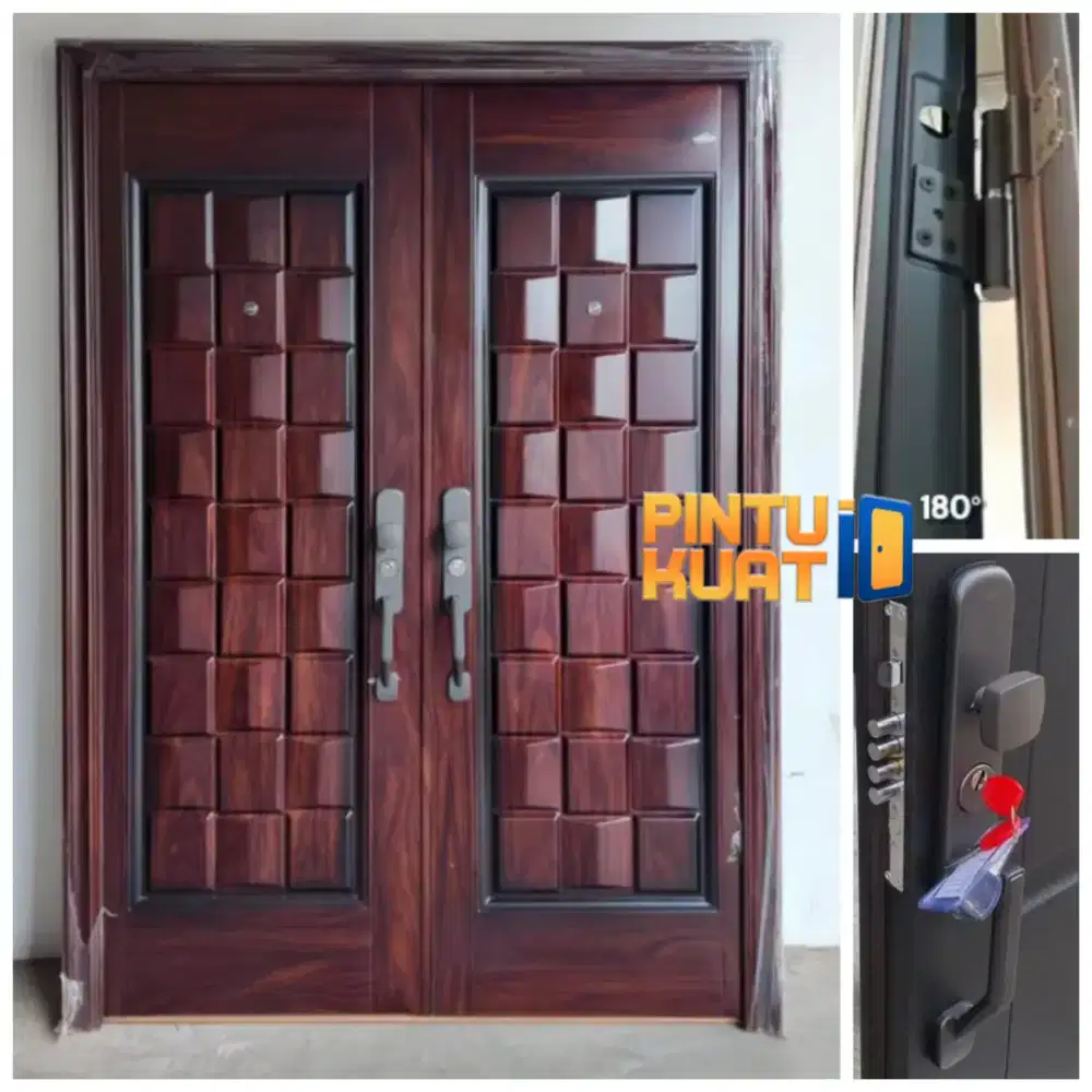 Pintu Baja Double/Kupu Tarung Murah 210,220,230x150