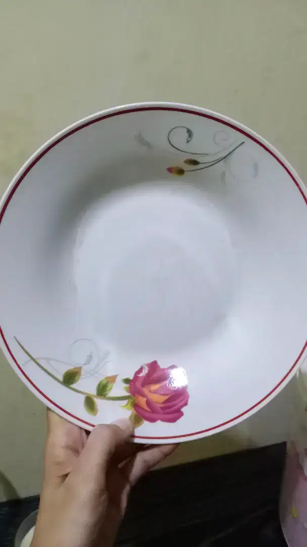 PIRING MOTIF KEMBANG CANTIK 1/2 lusin Bonus