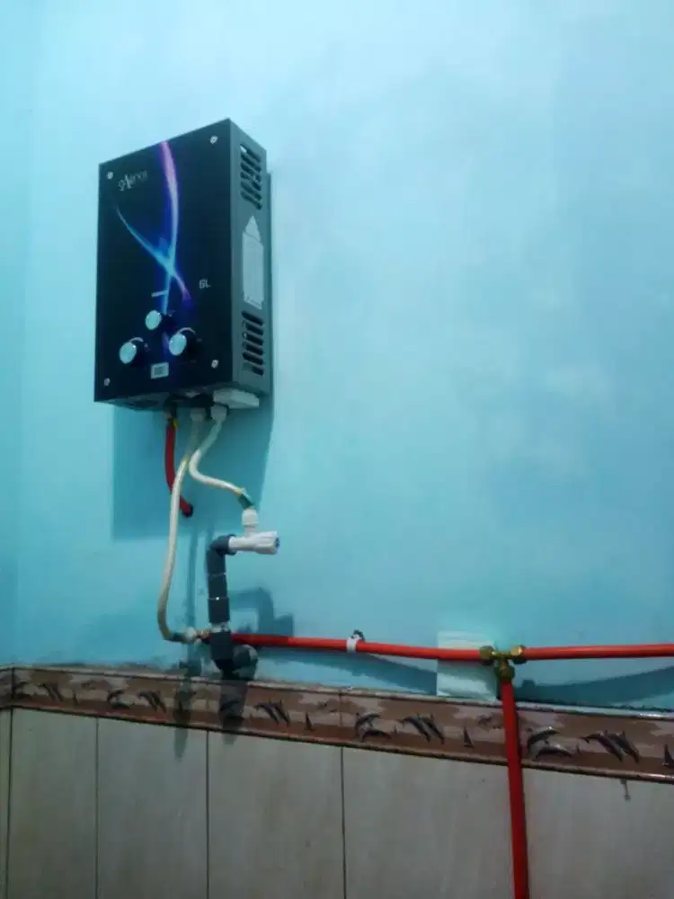 Pemasangan Waterheater Gas lengkap