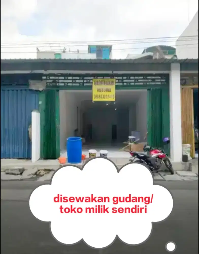Disewakan tempat usaha strategis di dekat pasar atom surabaya