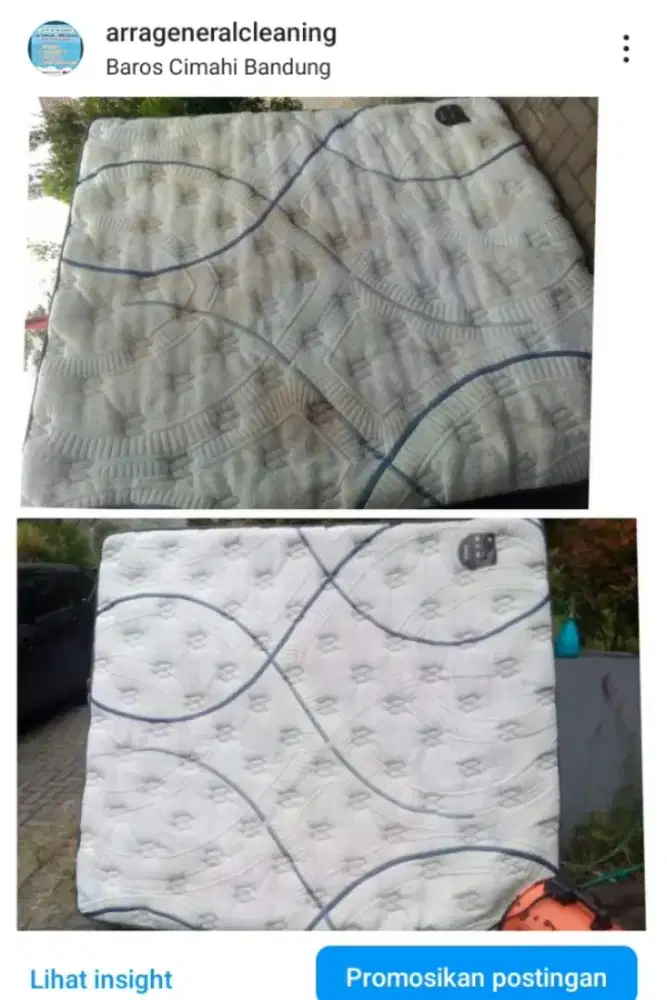 Jasa panggilan homeservis cuci sofa sofabed kasur Springbed