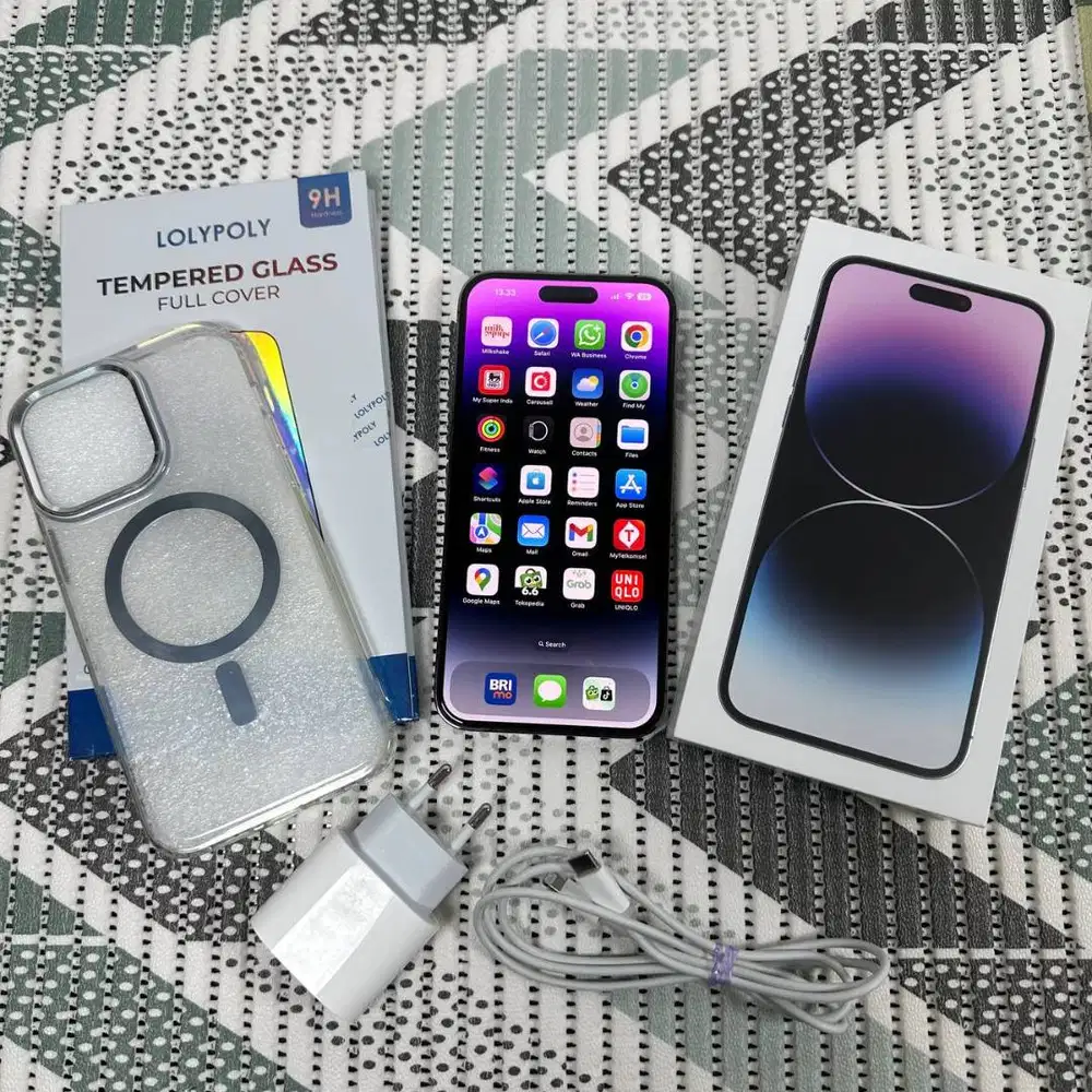 Preloved HP Iphone 14 Promax 256Gb Deep Ori IBOX Cibubur Junction