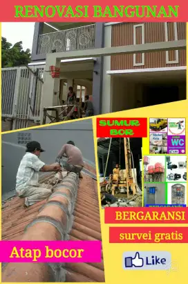 Tukang bangunan,Sedot WC Binjai, Saluran air,pompa air, bocor, gypsum