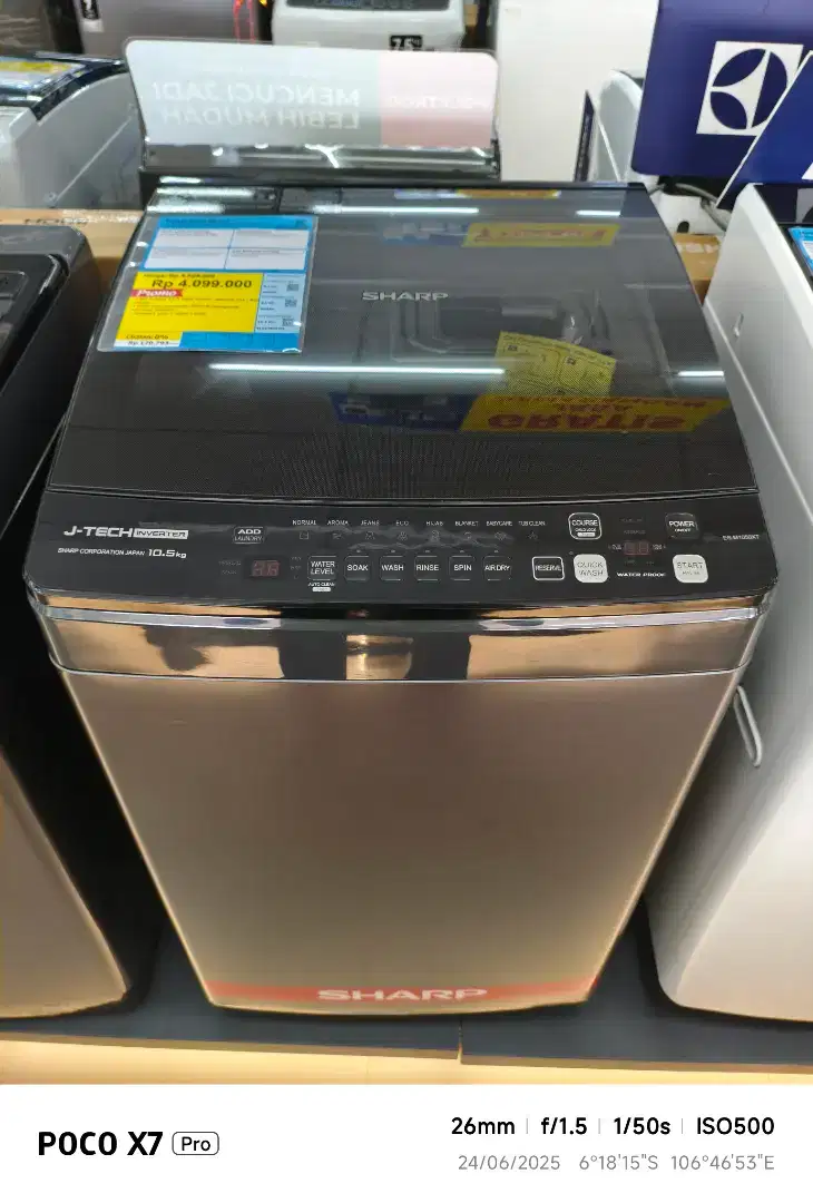 Mesin Cuci Sharp 10 KG Top Load Bisa Cicilan Tanpa DP Bunga 0%
