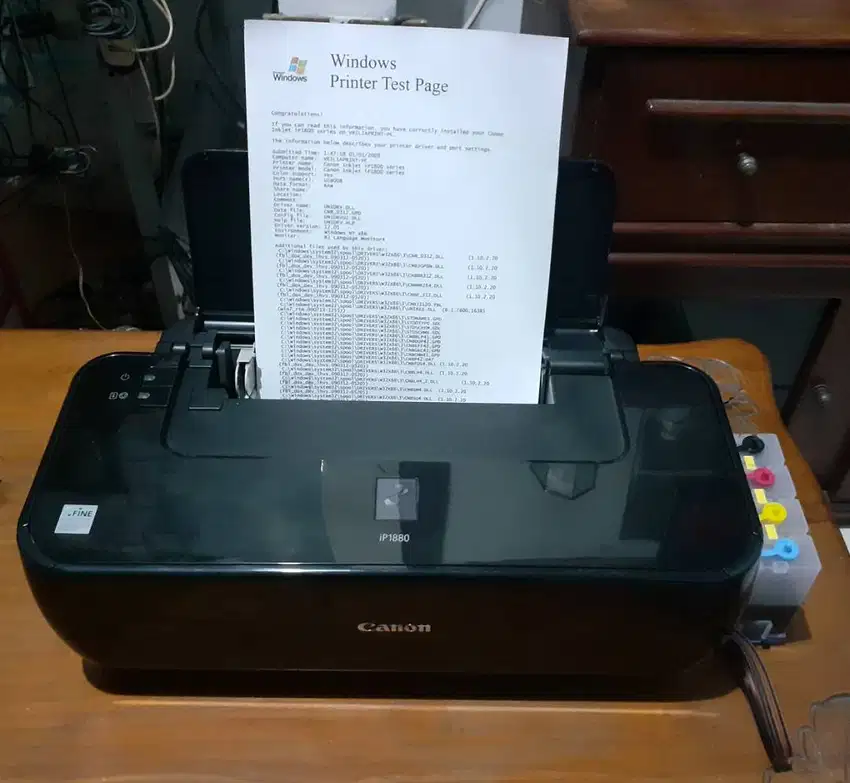 Printer Canon Pixma iP1880 Normal Siap Pakai + Infuse System