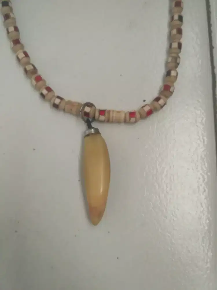 tarung ikan saji kalung etnik