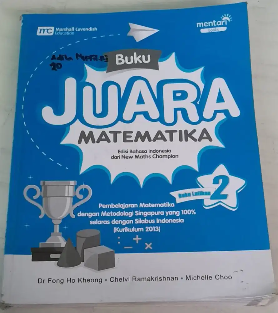 Buku matematika kelas 2,mentari,harga utk 2 buku