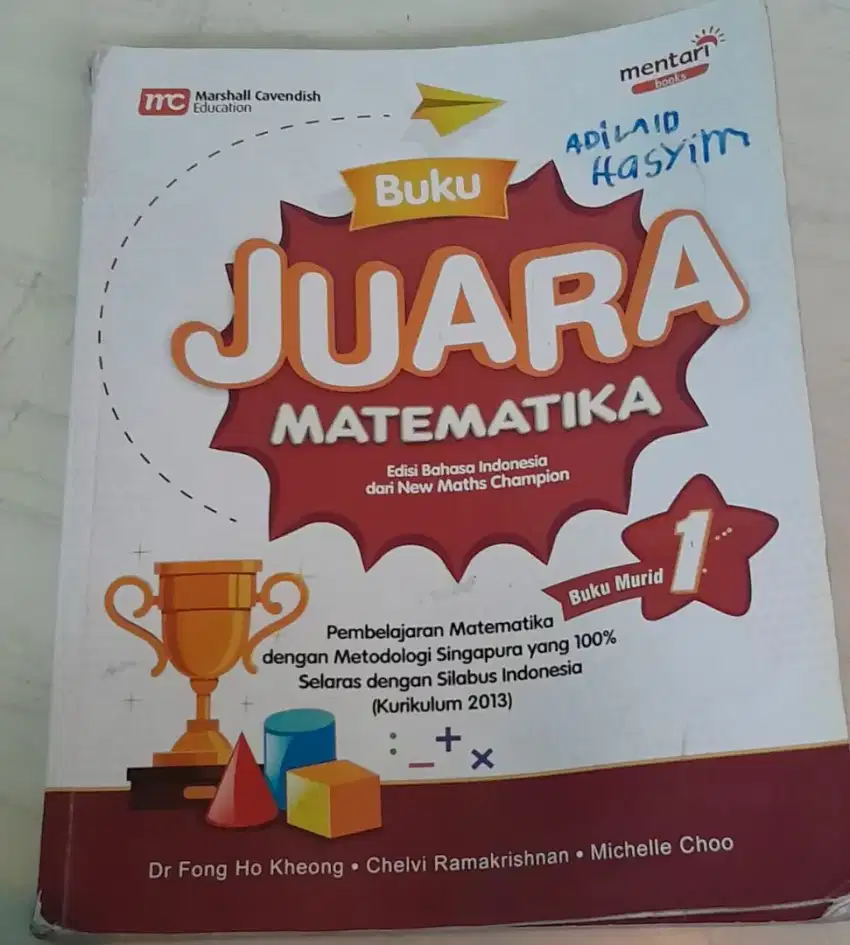 Buku matematika juara kelas 1,mentari,harga utk 2 buku