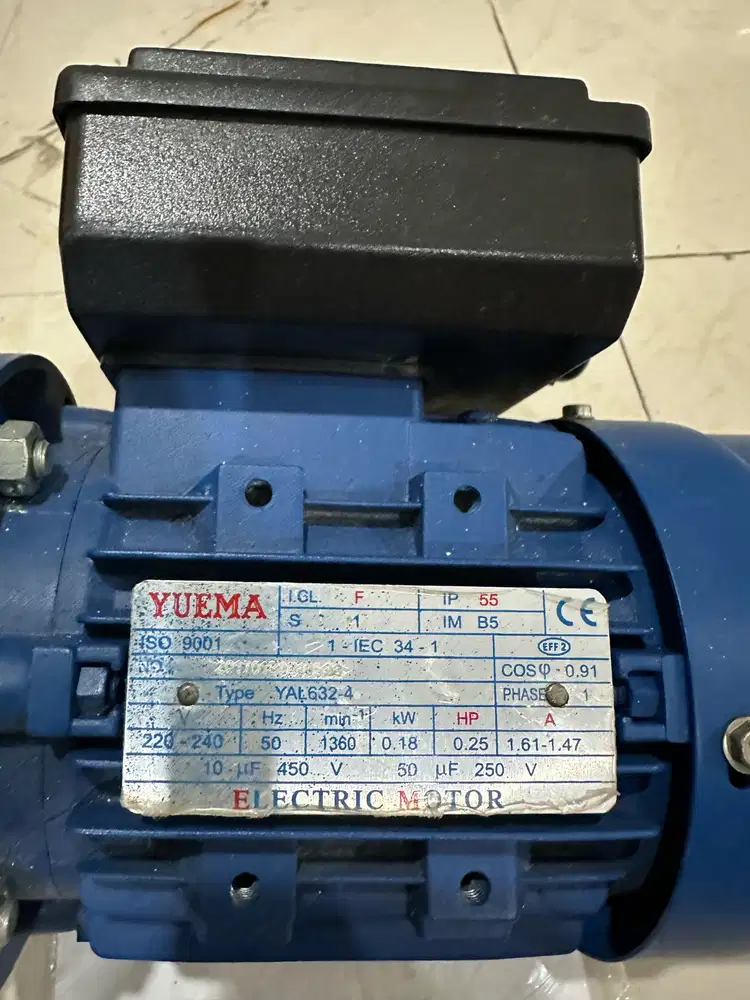 Electro Motor Yuema + Motor Gearbox
