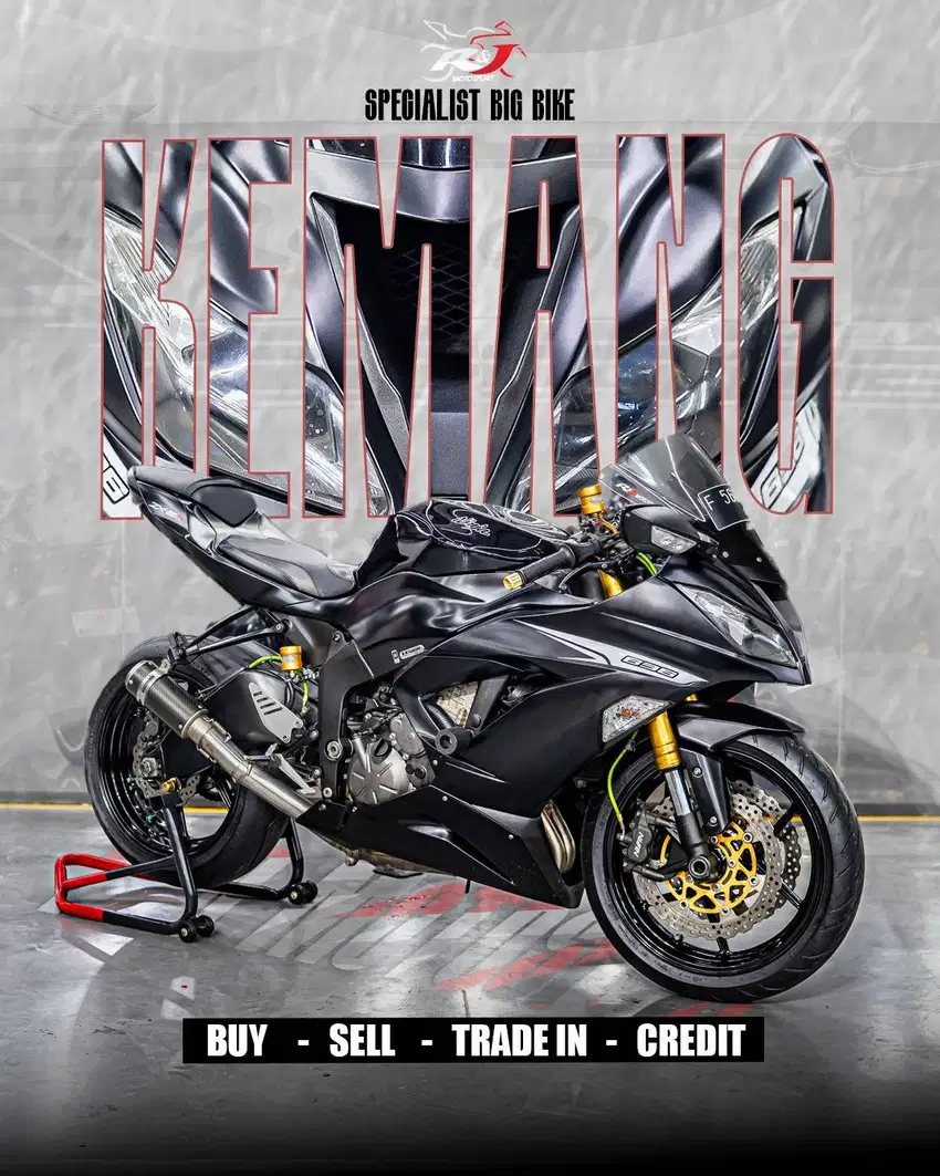 (BPKB & STNK) Kawasaki ZX636 Nik 2013 Custom Exhaust Good Condition