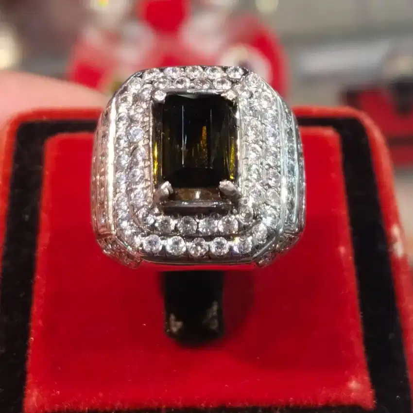 Natural green tourmaline